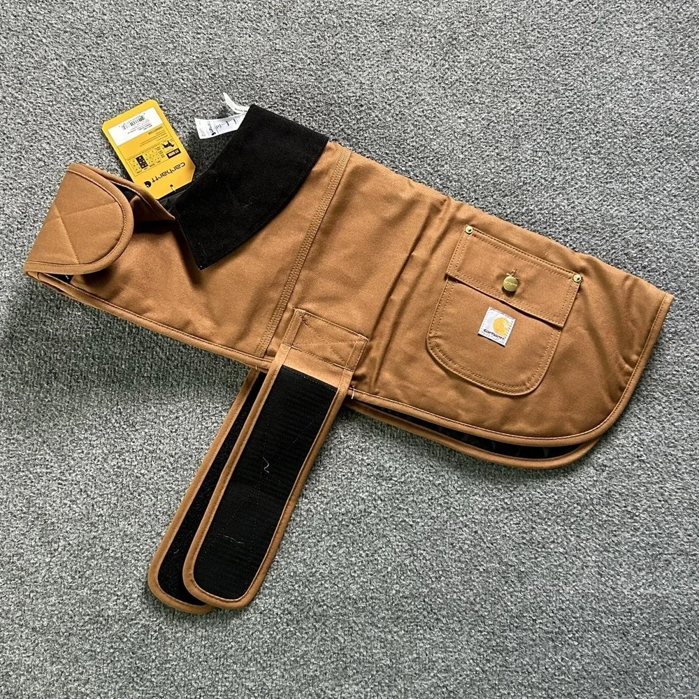 Carhartt Dog Chore Coat Large L Brown Canvas Warm Cotton Work Jacket Pet